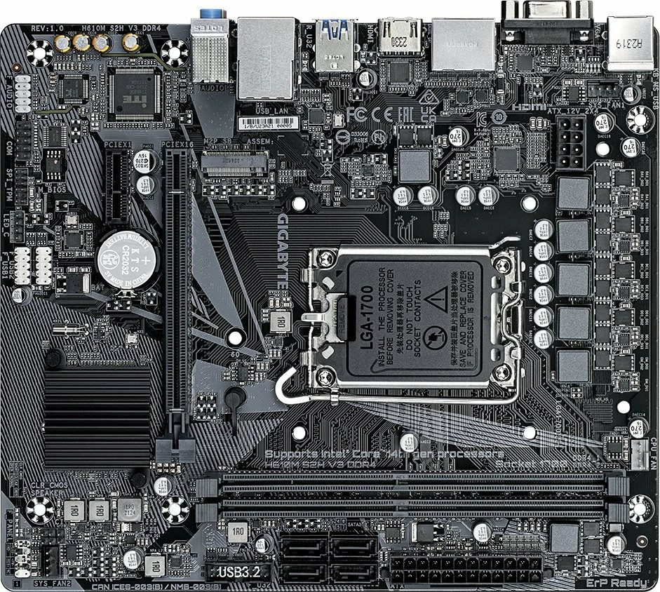 Pllakë amë Gigabyte H610M S2H V3 DDR4