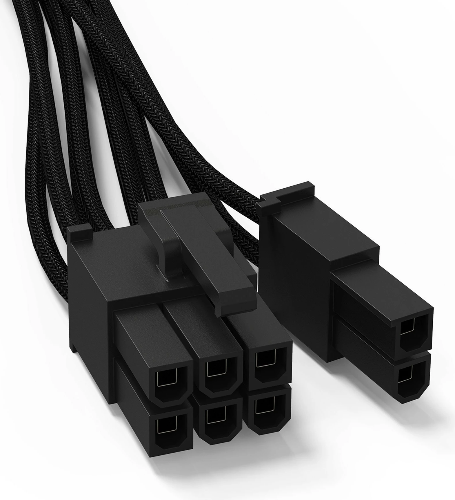 Kabllo energjie be quiet CS-6610, 8-pin PCIe (6+2), 0.6m, e zezë