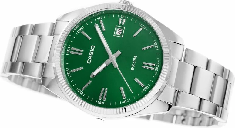 Orë dore për meshkuj CASIO MTP-1302PD-3AVEF, argjendtë, me kuti