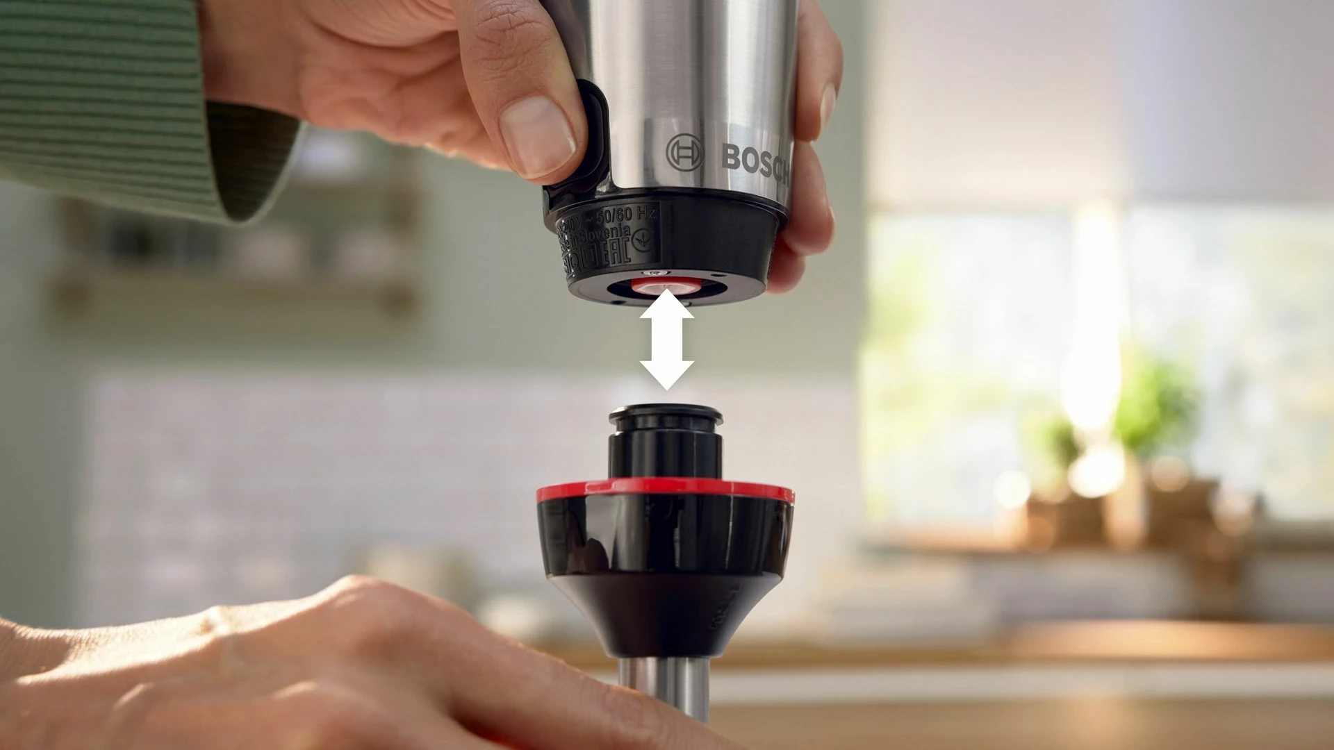 Blender Bosch Serie 6 MSM6M610, 1000 W, Ngjyrë e zezë dhe çelik inox