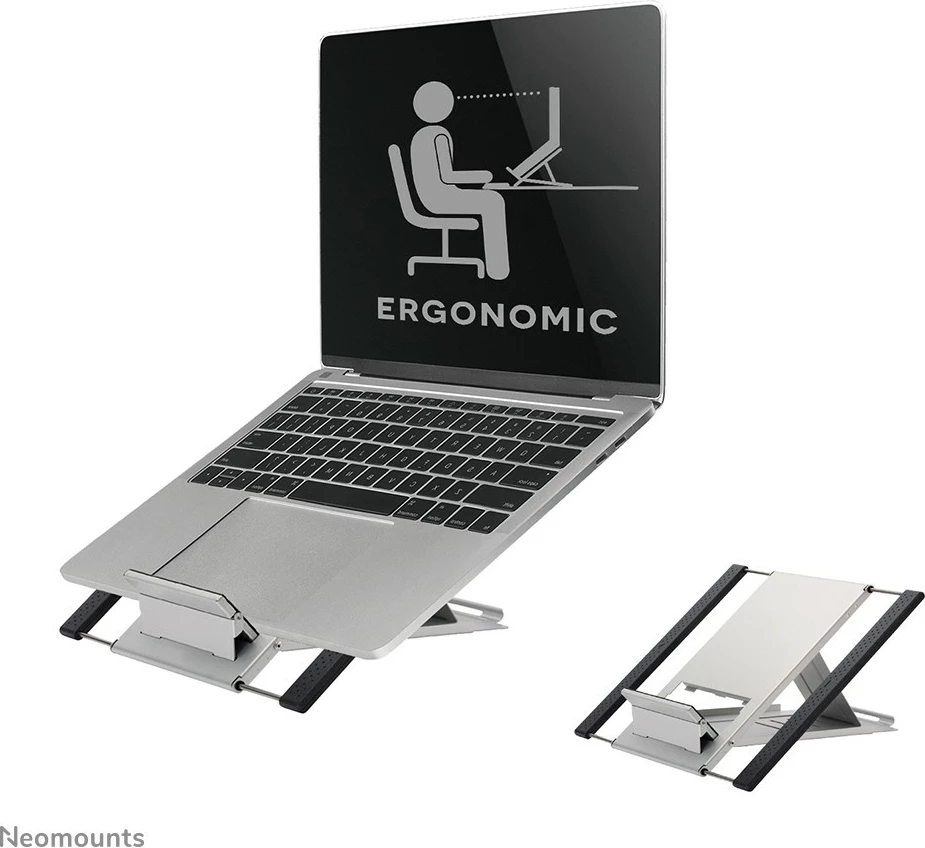 Mbajtës laptopi Neomounts NSLS100, alumini, i palosshëm, për 10-22 inç, argjend