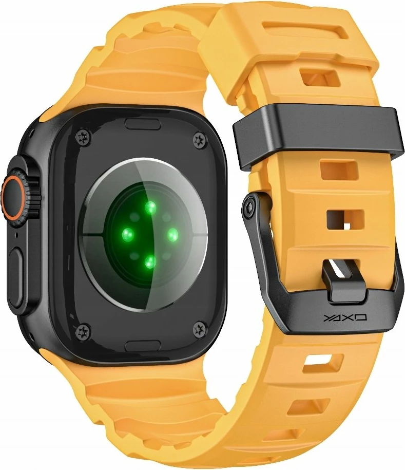 Rrip për Apple Watch Yaxo Rugged Evo Sport Band 44/45/46/49 mm, Sunny Yellow