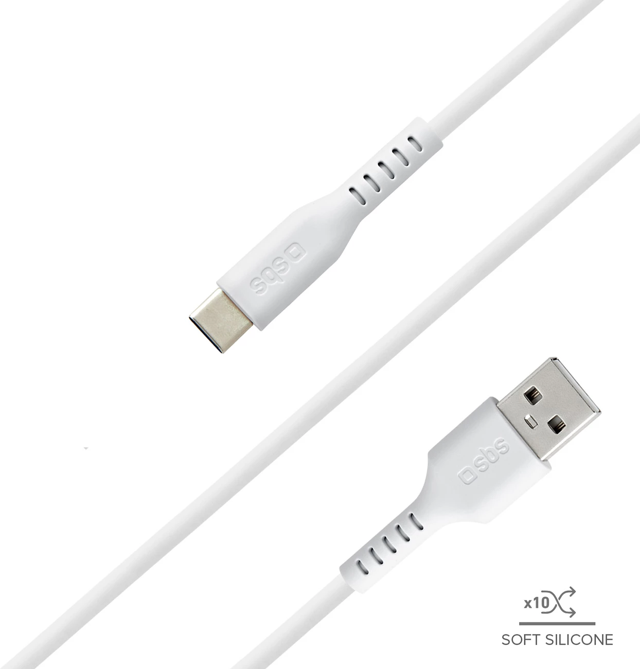 Kabllo USB-A në USB-C SBS TECABLEMICROC15W, 1.5m, Bardhë