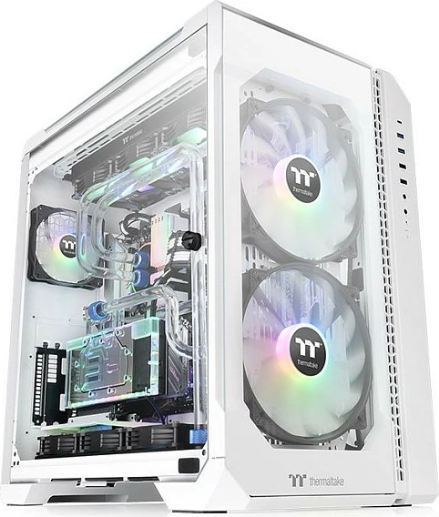 Kasë Thermaltake View 51 TG ARGB Snow, midi tower, bardhë, për gaming, ATX/E-ATX