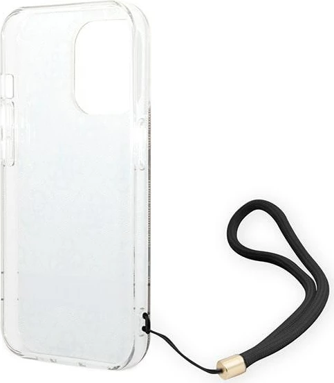 Mbështjellës Guess GUOHCP14LH4STW për iPhone 14 Pro 6.1", kafe, me varëse