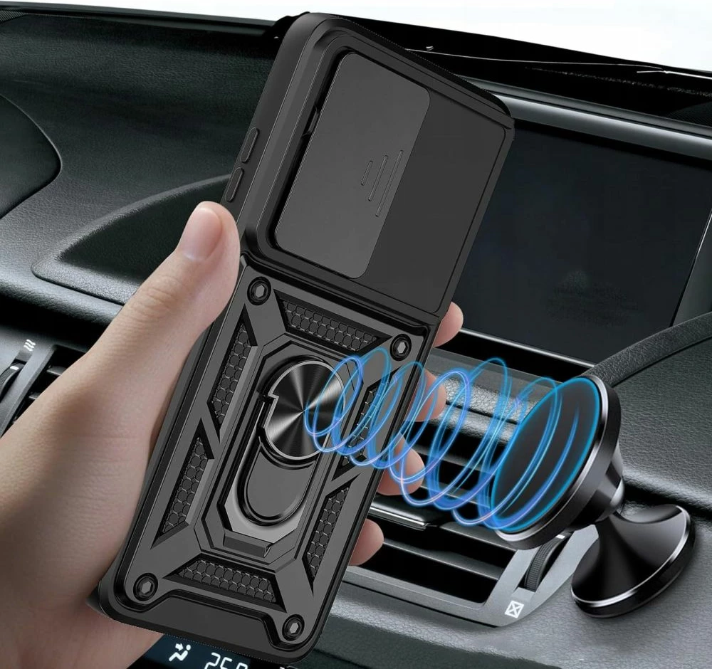 Mbështjellës Tech-Protect CamShield Pro për Motorola Moto G15, i zi