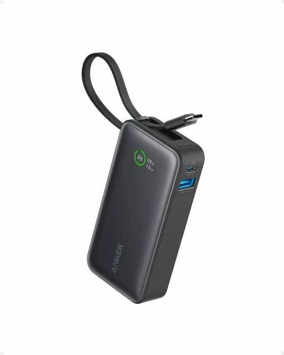 Power bank Anker 545 Nano 10000mAh 30W me kabllo USB-C të integrume, i zi 5