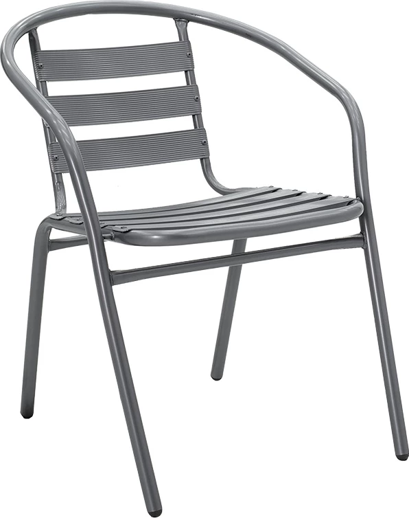 Karrige Tade metalike, ngjyrë gri e errët, 54x62x74cm