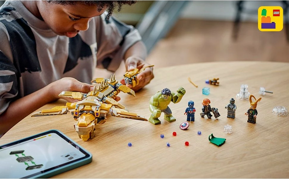 Set ndërtimi LEGO Marvel 76290 Avengers vs. Leviathan, 347 pjesë, multikolor