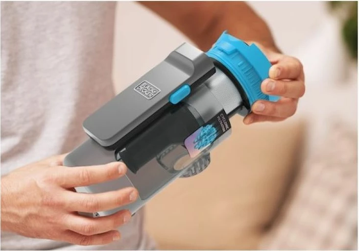 Fshesë me bateri BLACK+DECKER BSV520BRB-QW, e kaltër