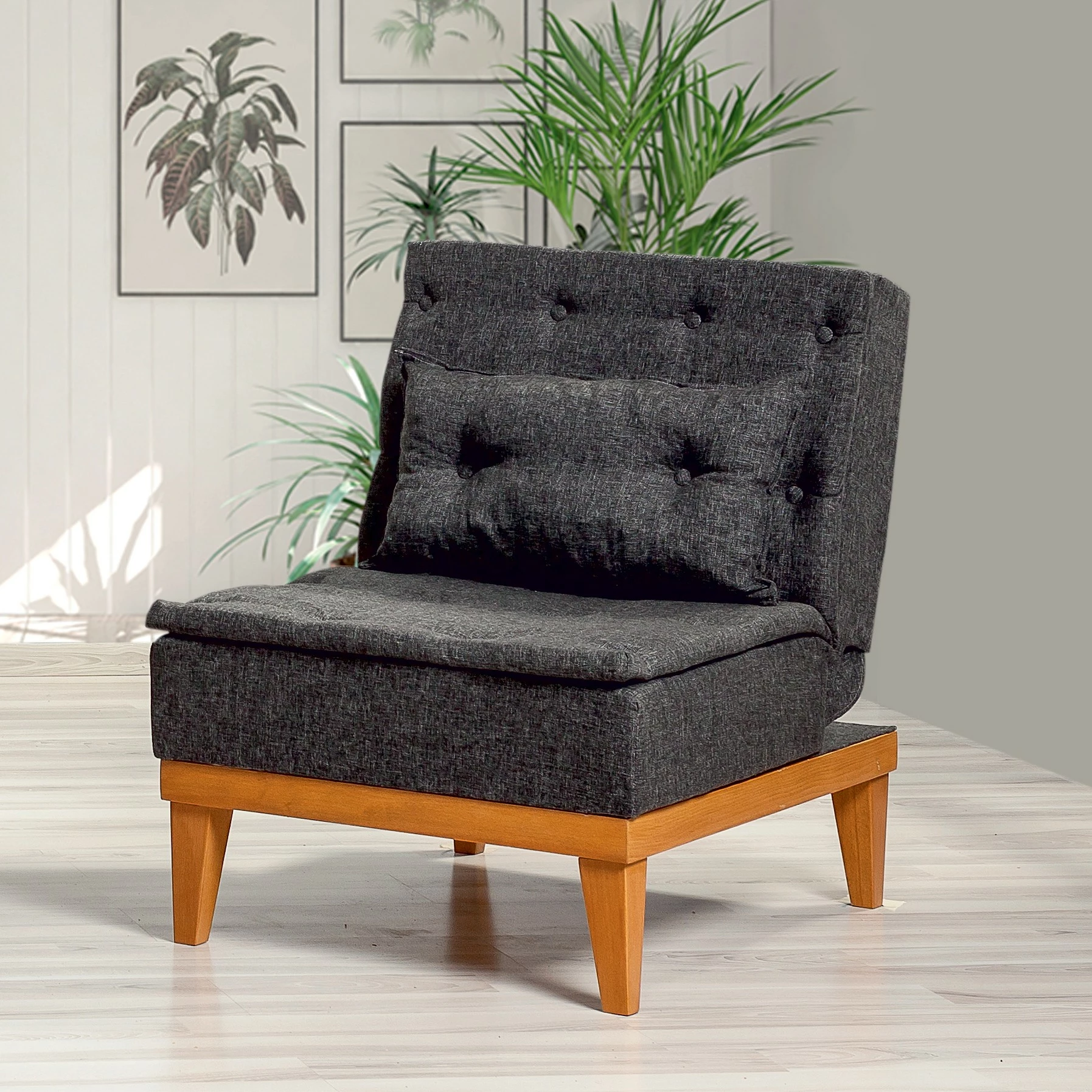 Karrige berjer Wing, ngjyrë antracit, Atelier del Sofa, Fuoco