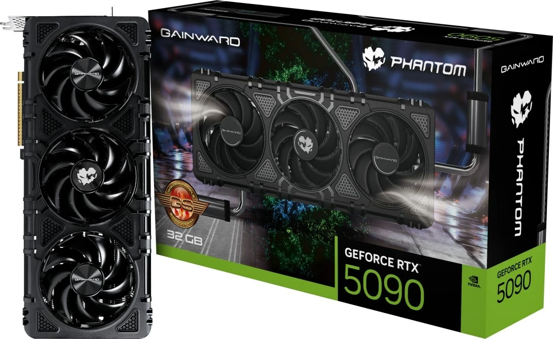 Kartelë grafike Gainward GeForce RTX 5090 Phantom GS, 32 GB GDDR7, e zezë