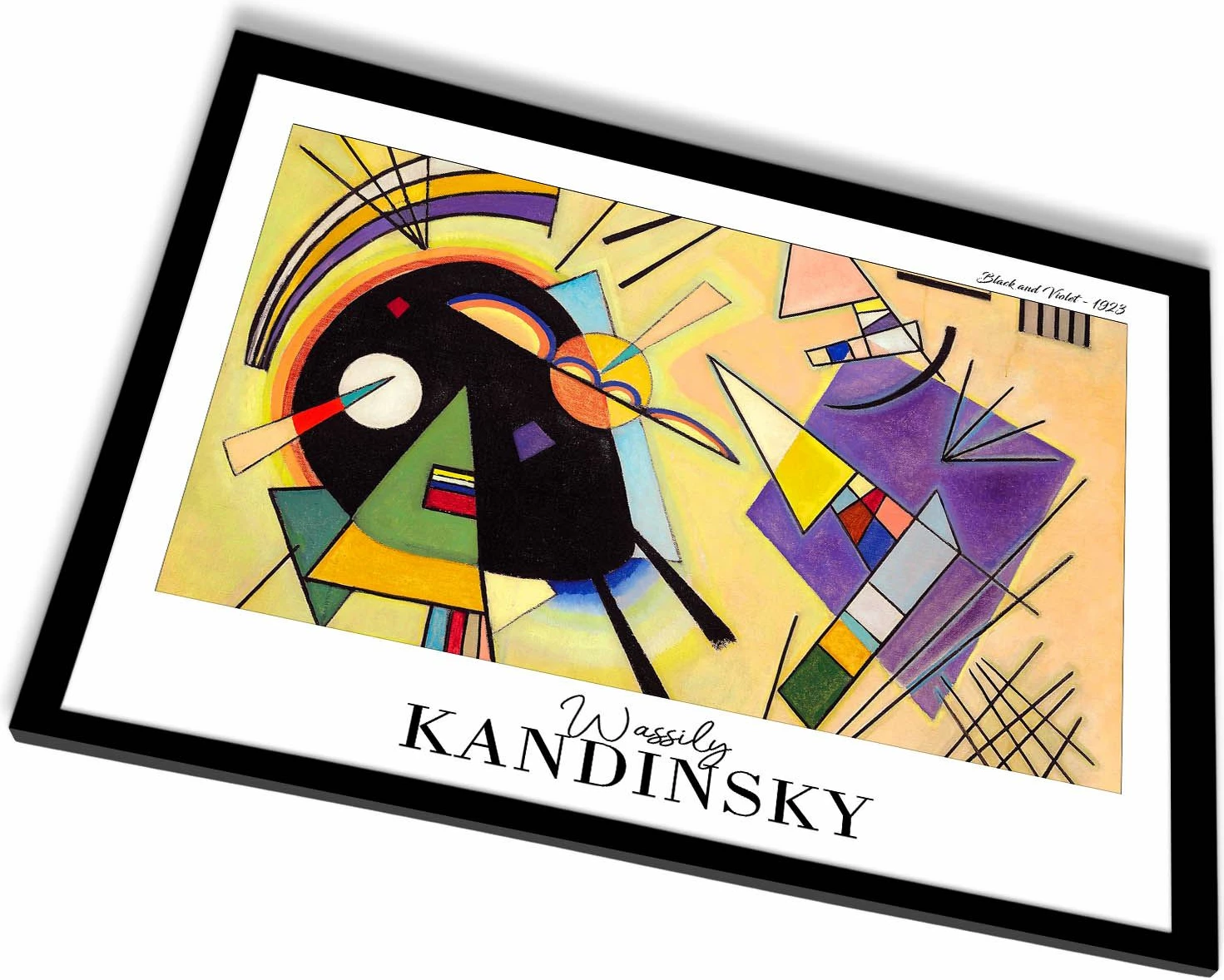 Pikturë dekorative me kornizë, shumëngjyrëshe, Wallity, 4262SYHKANDINSKY-010
