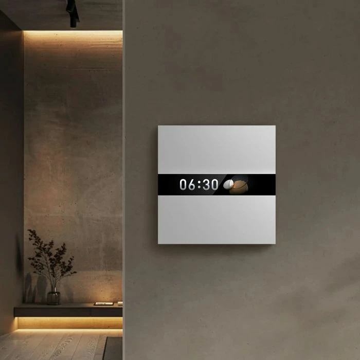 Switch smart Aqara Display Switch V1 EU WS-K02D, ekran 2.08\", Zigbee/Matter, 4 butona, i bardhë, 1 copë