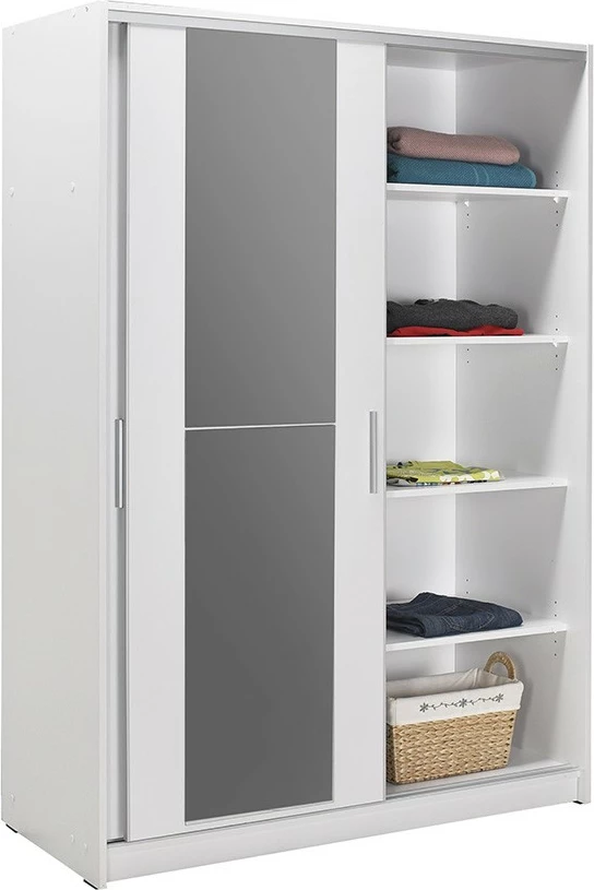 Dollap për rroba, ngjyrë e bardhë, Hanah Home, SWD-512-BB-2