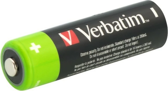 Bateri të rikarikueshme AA Verbatim 2500mAh, set prej 4 copë