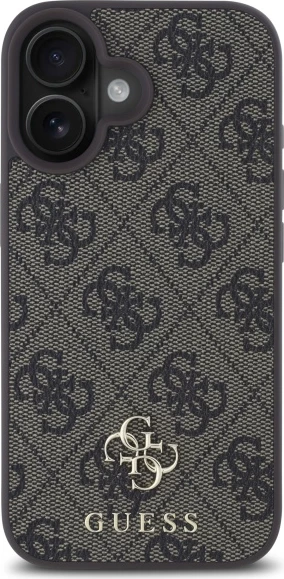 Mbështjellës Guess 4G Small Classic MagSafe për iPhone 16, Kafe