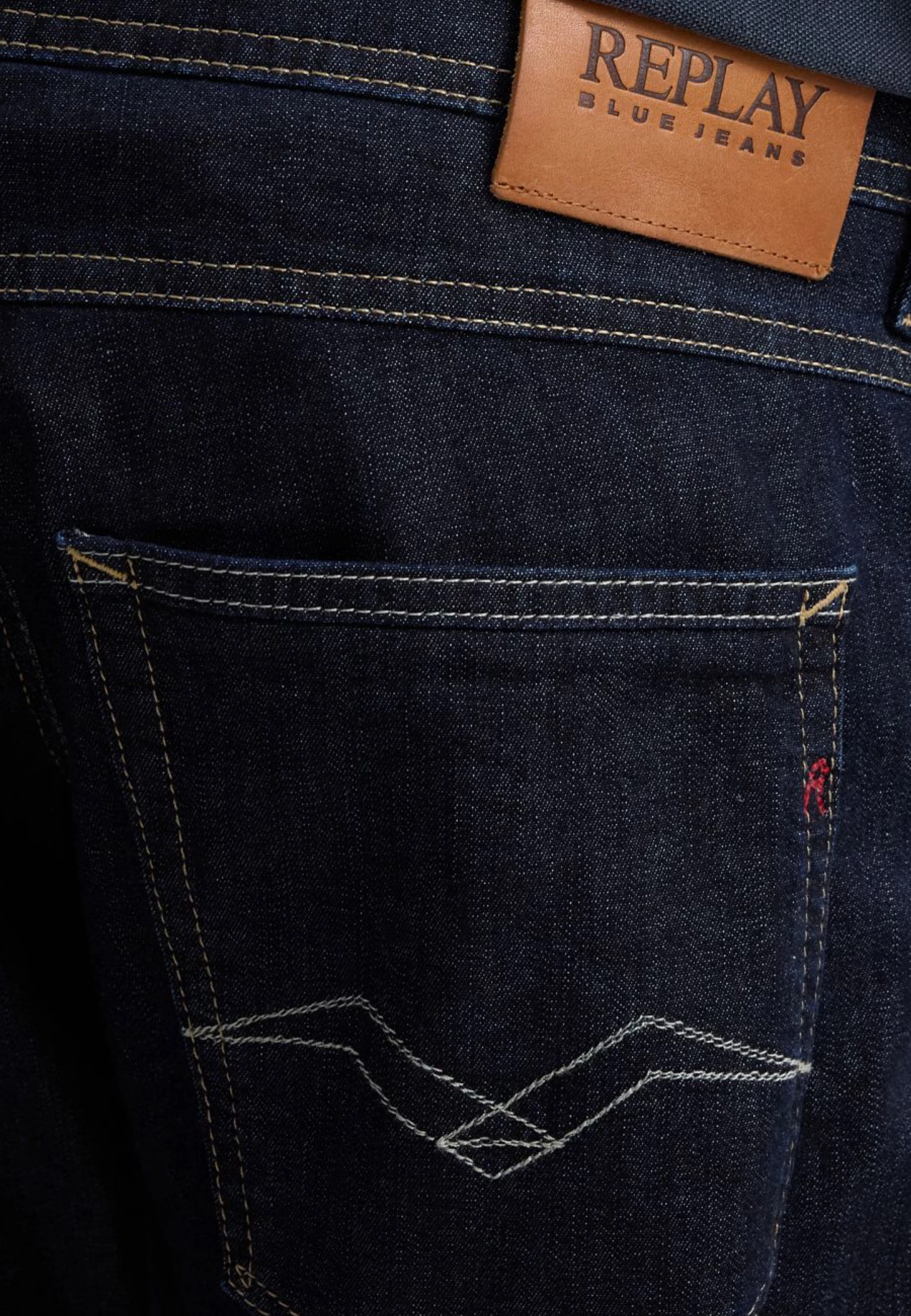 Xhinse për meshkuj Replay Regular Slim M1008J.000.785 150, denim i errët [Madhësia: W34 L32]