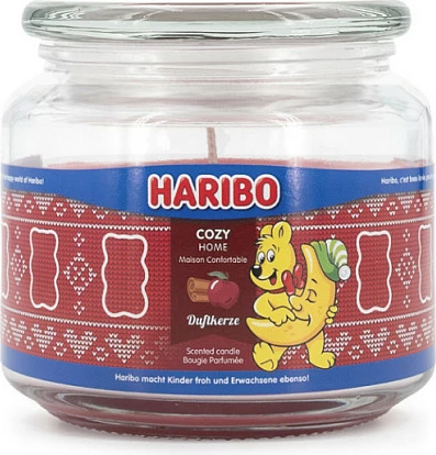 Qiri aromatik HARIBO Cozy Home, 300 g, mollë & kanellë, i kuq