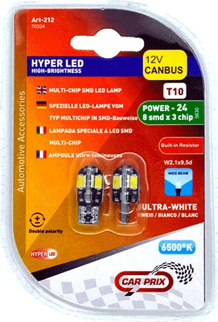 Lampa Led 12v Canbus T10-8smd/5630 White