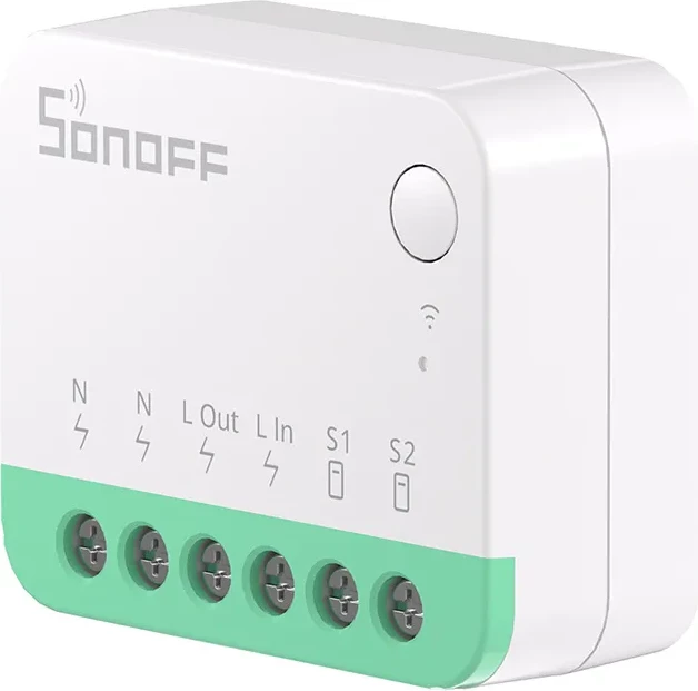 Switch smart Sonoff MINIR4M, Matter, Wi-Fi, i bardhë