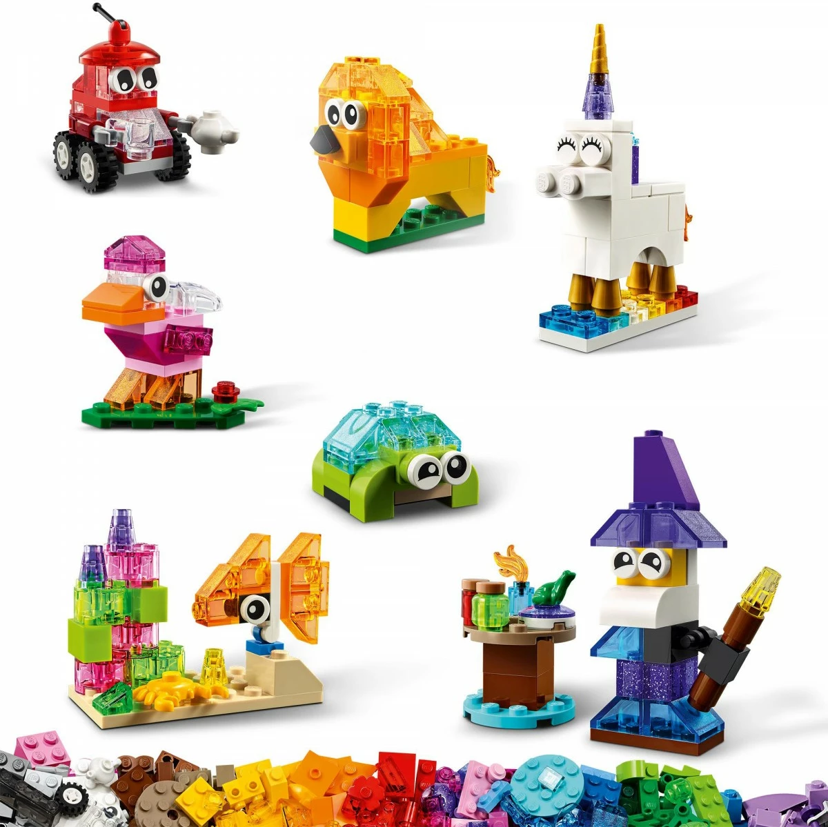 LEGO Classic Creative Transparent Bricks Medium Set 11013