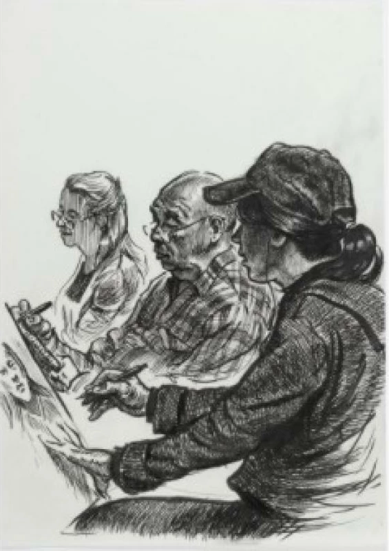 Set stilolapsa vizatimi Faber-Castell Pitt Artist Pen FC-167158, 8 copë, zi