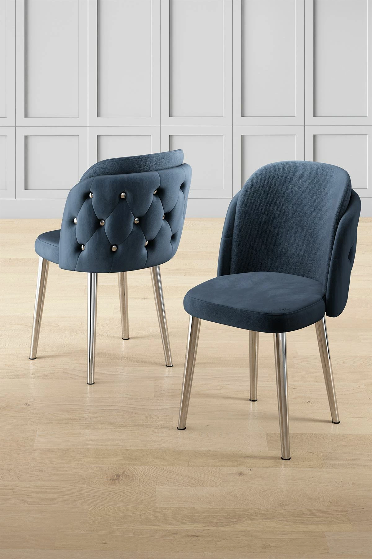 Set karrigesh (4 copë) Hanah Home, Axle, anthracite, krom