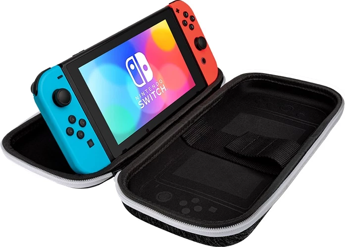 Këllëf udhëtimi PDP Deluxe Travel Case për Nintendo Switch/Switch Lite/Switch OLED, bardhë e zi