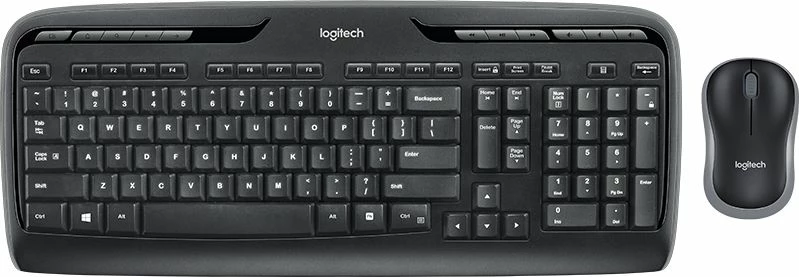 Set tastierë + Maus pa tela Logitech MK330 920-003999, US layout, 2.4GHz USB receiver, i zi