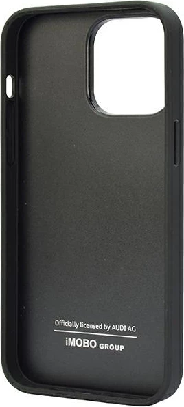 Mbështjellës Audi Genuine Leather për iPhone 14 Pro Max 6.7", i zi