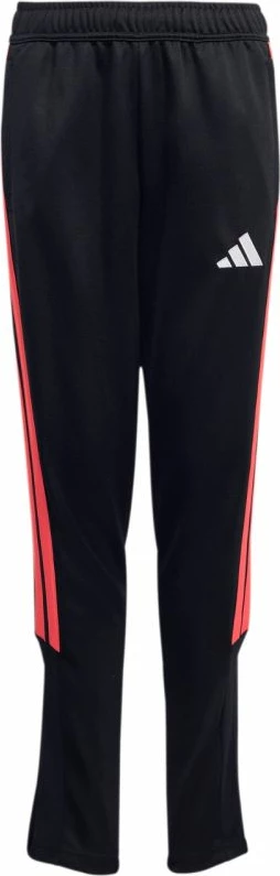 Pantallona sportive për fëmijë adidas, të zeza e të kuqe [Madhësia: 152 cm]