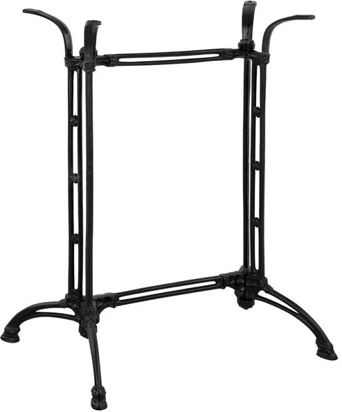 Bazë tavoline prej gize, 2 kolona, FH465, ngjyrë e zezë, 78x50