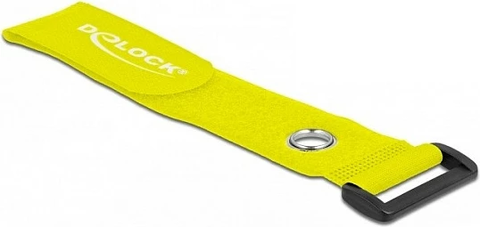 Shirit Velcro për kabllo DeLOCK 280 x 38 mm, 3 copë, e verdhë