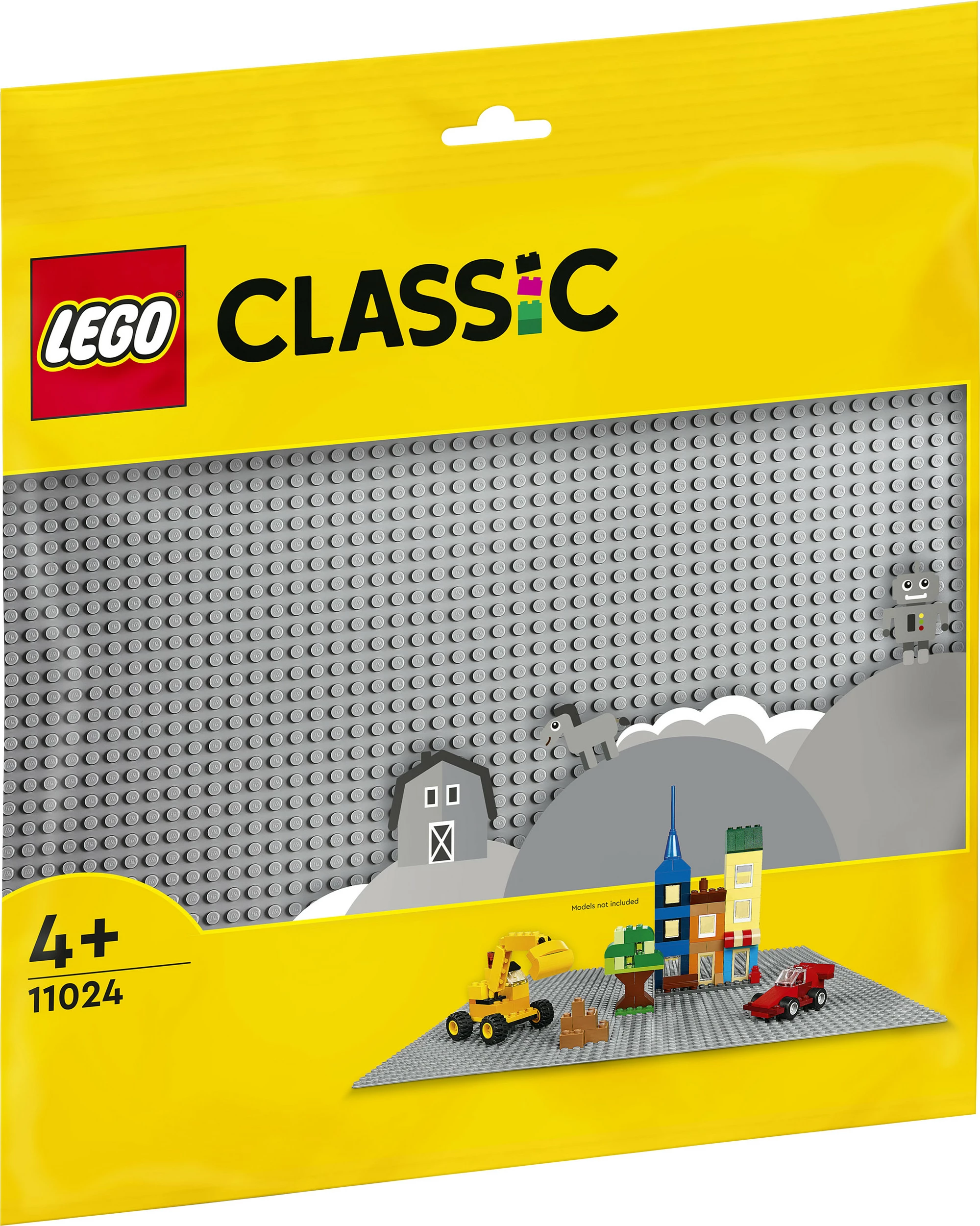 Baza ndërtimi LEGO Classic Grey Baseplate, 48x48-stud, plastikë, shumëngjyrëshe