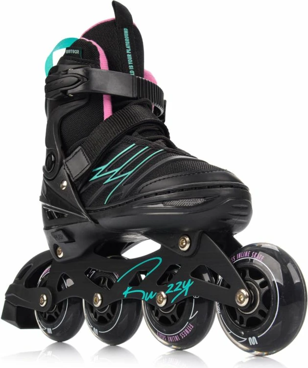 Rollera Meteor Buzzy M 34-38, zi/rozë/mente [Madhësia: Standarde]