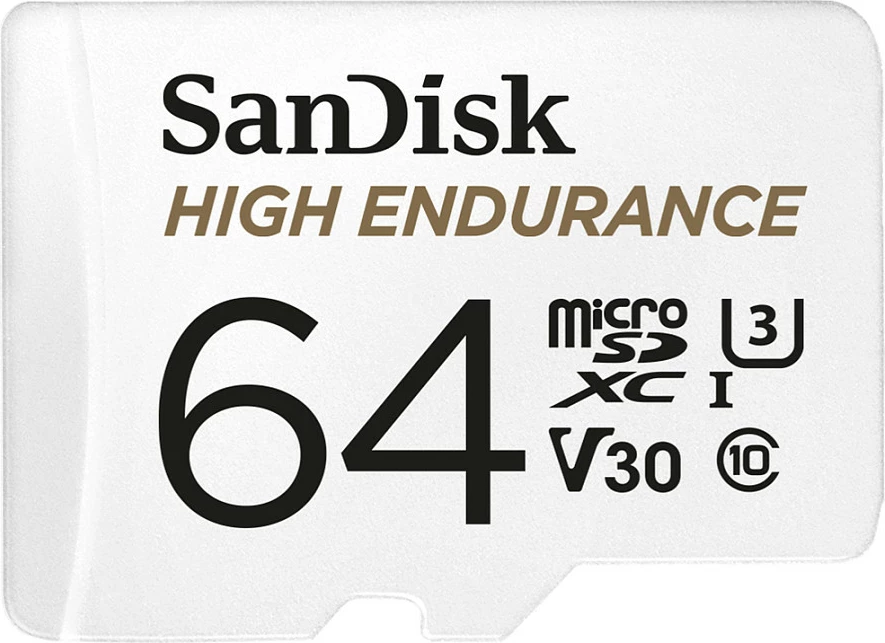Kartelë microSDXC Sandisk High Endurance 64 GB, e bardhë