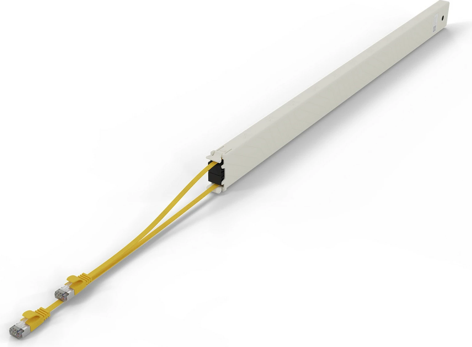 Kasetë kabllo rrjeti PATCHBOX .one 46RU Cat6a 2.5m STP RJ-45, e verdhë
