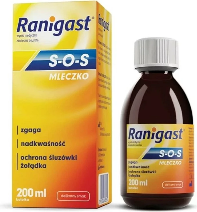 Përgatitje e lëngshme për urth dhe aciditet Ranigast S.O.S Milk Powder 200ml