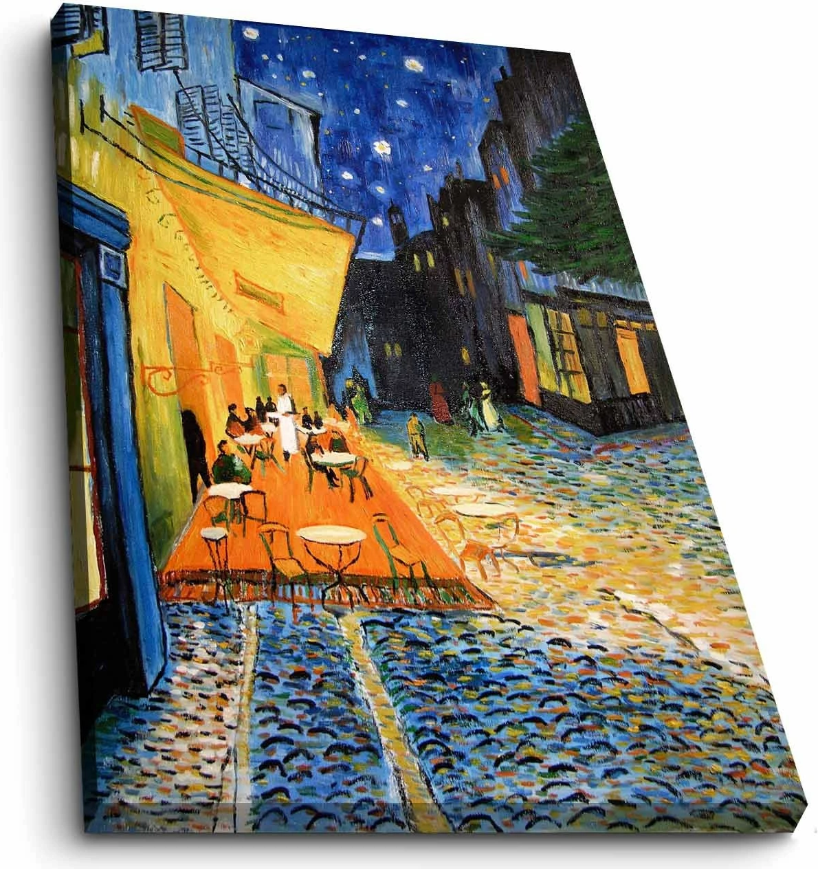 Pikturë dekorative në kanavacë, art i Van Gogh-ut, shumëngjyrëshe, 70x100cm, kornizë druri