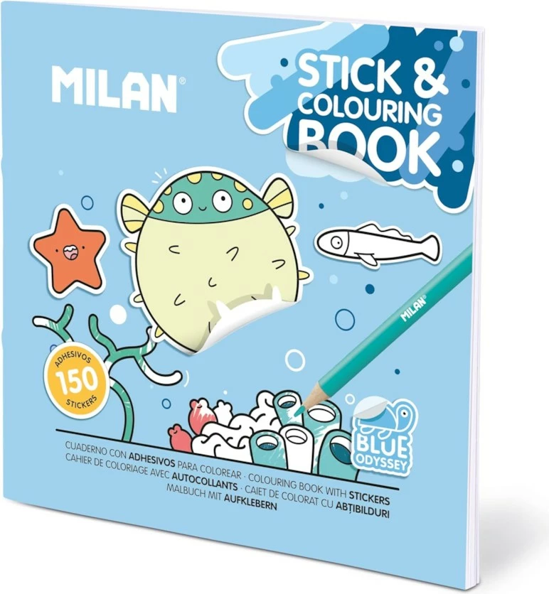 Milan Liber Per Ngjyrosje Me Stickera Blue Odyssey 54218Gs02