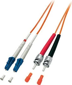 Kabllo optike Equip LC/ST 50/125μm 10m, portokalli
