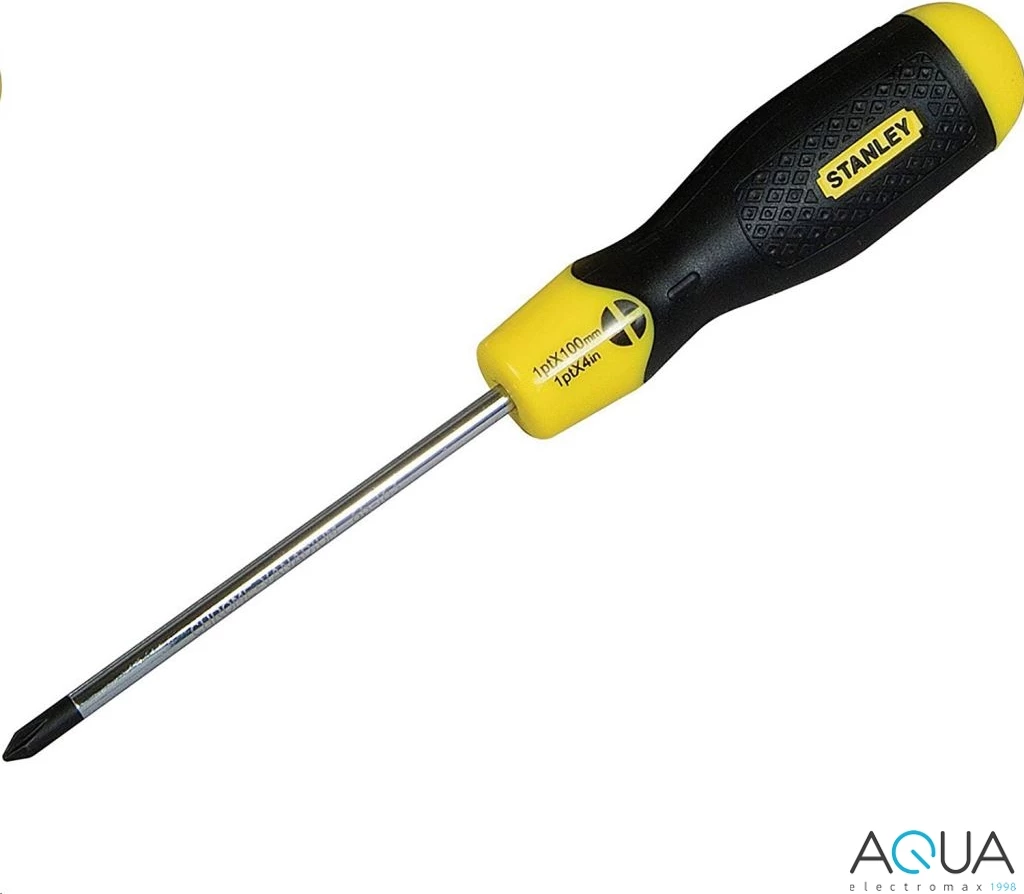 Kaçavidë Phillips Stanley 0-64-933 PH1 150mm CushionGrip e zezë/verdhe