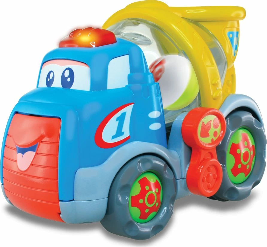 Lodër kamion mikser betoni Dumel Benio DD42977 me drita, tinguj dhe topa, shumëngjyrëshe