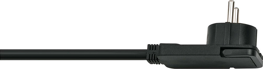 Zgjatues prizash Brennenstuhl Comfort-Line, 4 priza, 2m, me ndërprerës, prizë e sheshtë, i zi