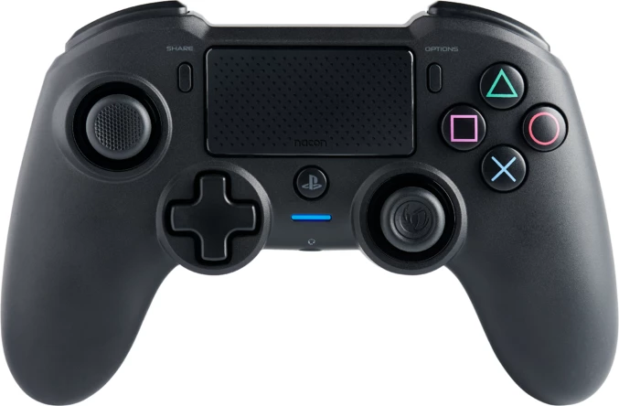 Kontroller wireless Nacon PS4 Asymmetric, deri 7 orë bateri, prizë 3.5mm, i zi