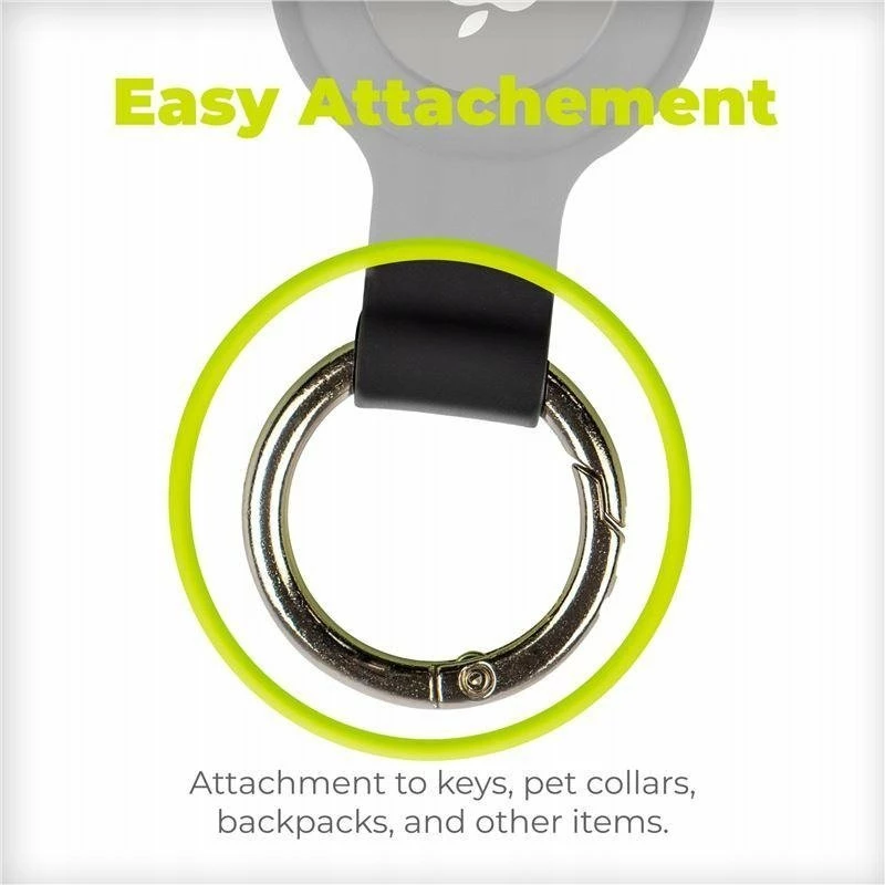 Mbajtëse AirTag me zinxhir çelësash Mobile Origin FRL-ATKC-BLK, silikon, 90x38 mm, e zezë