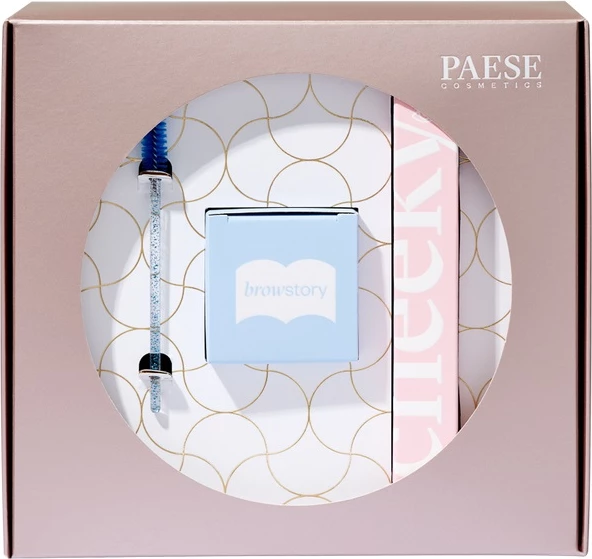 Set për vetulla dhe qerpikë Paese Eyestory Browstory Styling Soap + Cheeky Mascara + Brush, 3 copë