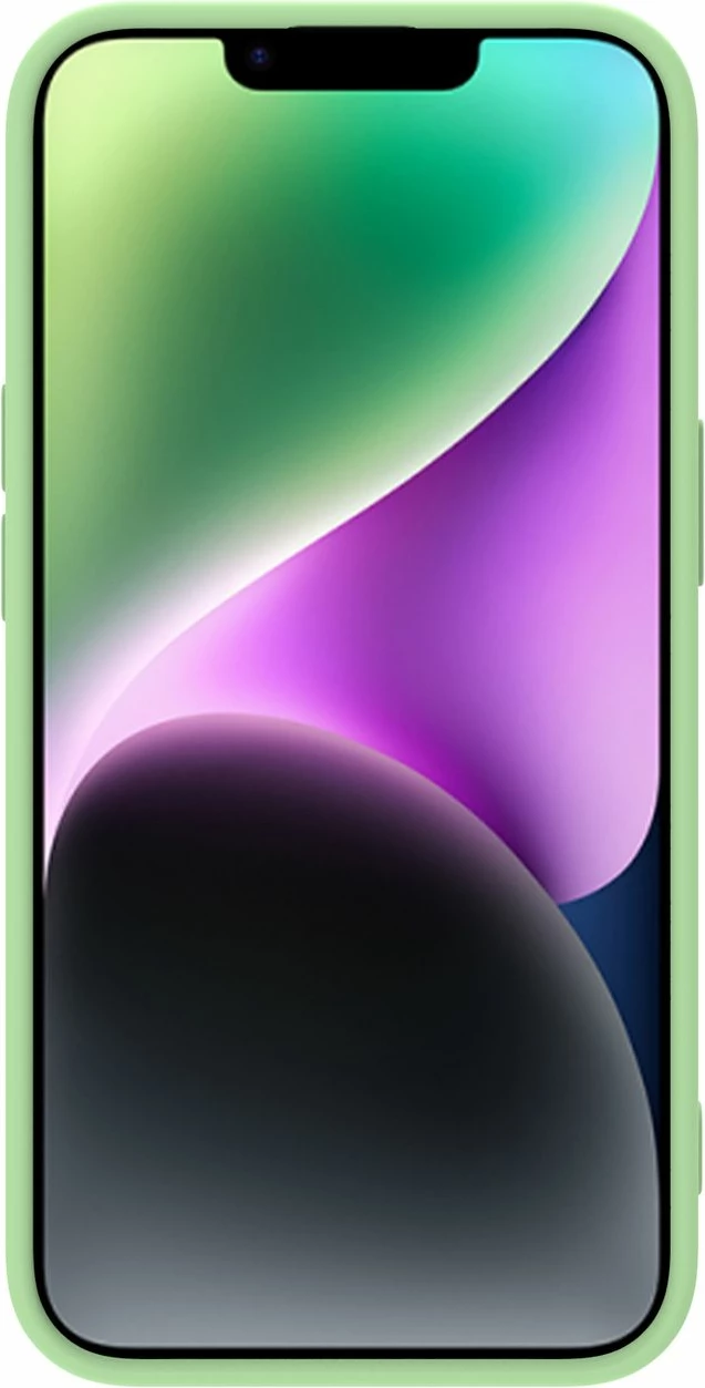 Mbështjellës Nillkin CamShield Silky Silicone për iPhone 14 Plus, me mbulesë kamere, Gjelbër