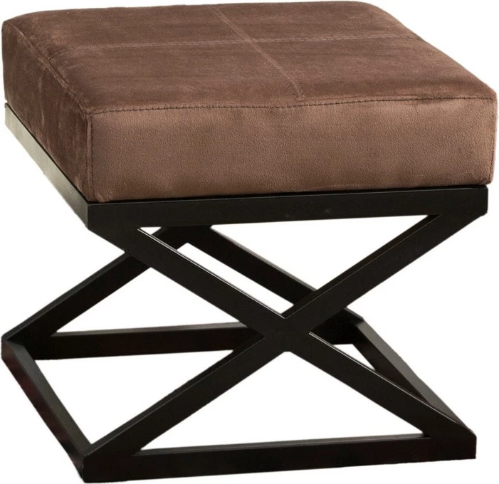 Puf Atelier del Sofa, kadife, kafe, 45x45x45cm